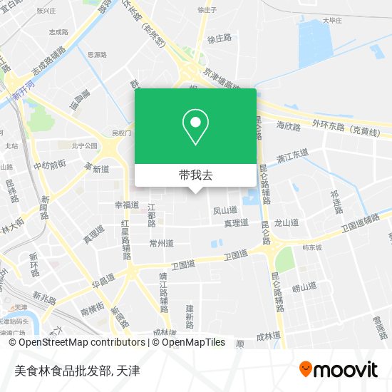 美食林食品批发部地图