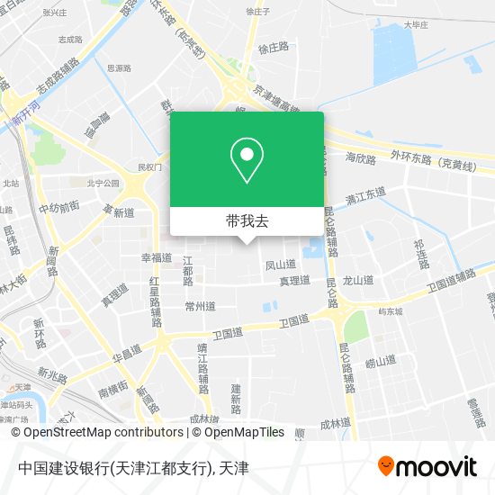 中国建设银行(天津江都支行)地图