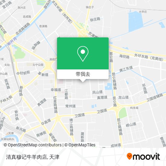 清真穆记牛羊肉店地图