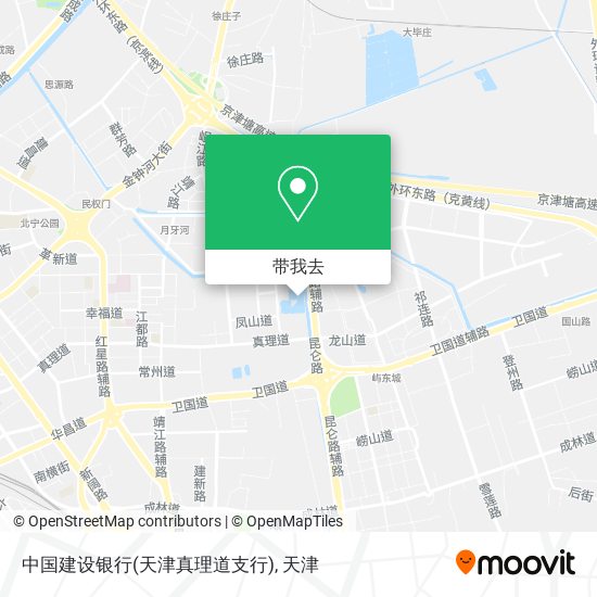 中国建设银行(天津真理道支行)地图