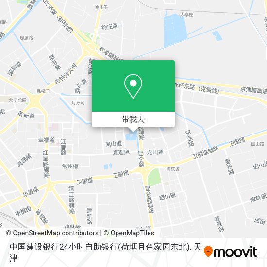 中国建设银行24小时自助银行(荷塘月色家园东北)地图