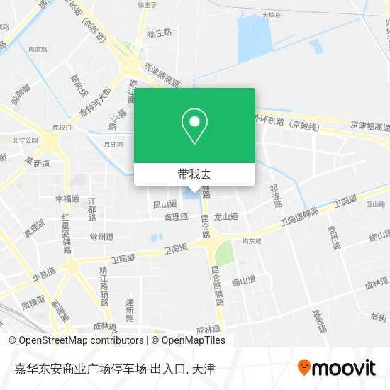 嘉华东安商业广场停车场-出入口地图