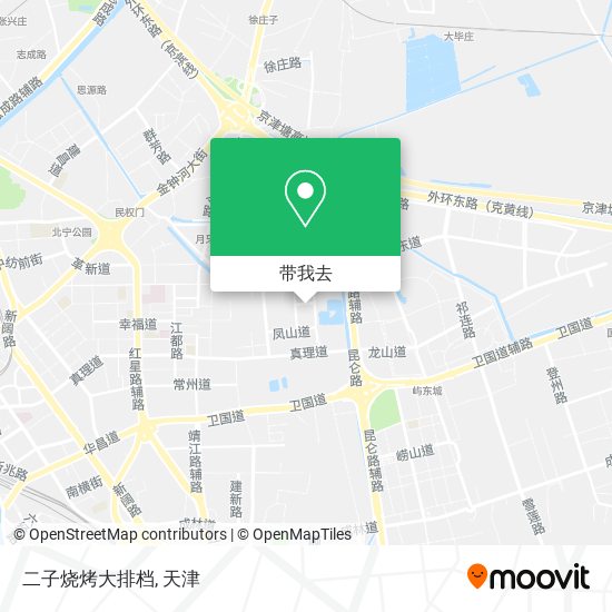 二子烧烤大排档地图