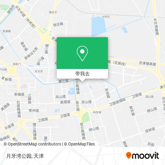 月牙湾公园地图