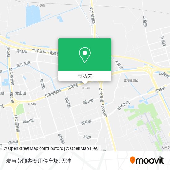 麦当劳顾客专用停车场地图