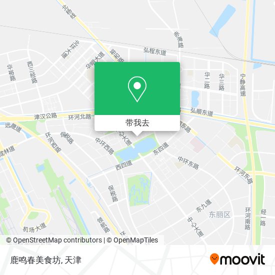 鹿鸣春美食坊地图