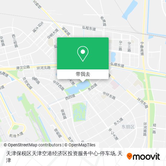 天津保税区天津空港经济区投资服务中心-停车场地图