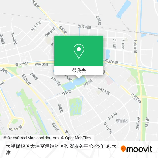 天津保税区天津空港经济区投资服务中心-停车场地图