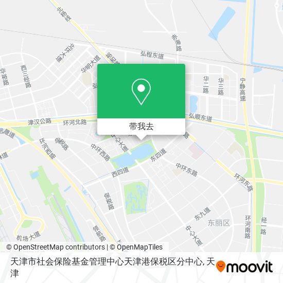 天津市社会保险基金管理中心天津港保税区分中心地图