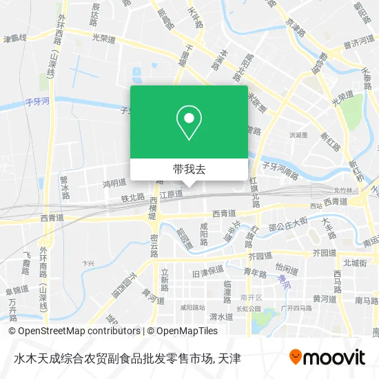 水木天成综合农贸副食品批发零售市场地图