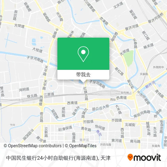 中国民生银行24小时自助银行(海源南道)地图