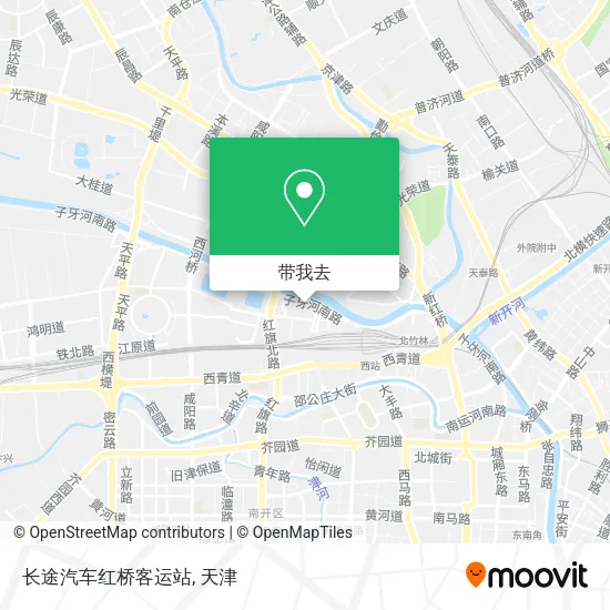 长途汽车红桥客运站地图