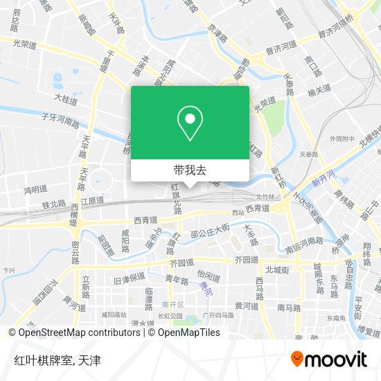 红叶棋牌室地图