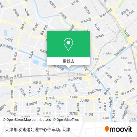 天津邮政速递处理中心停车场地图