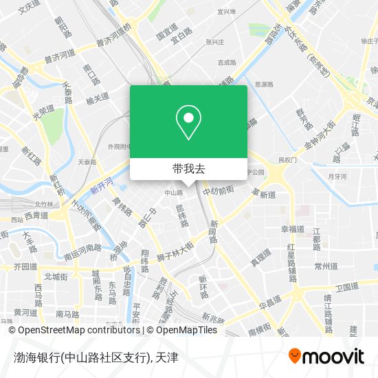 渤海银行(中山路社区支行)地图