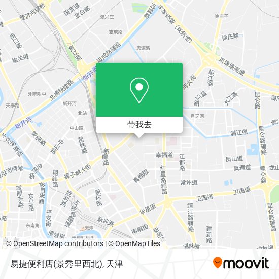 易捷便利店(景秀里西北)地图
