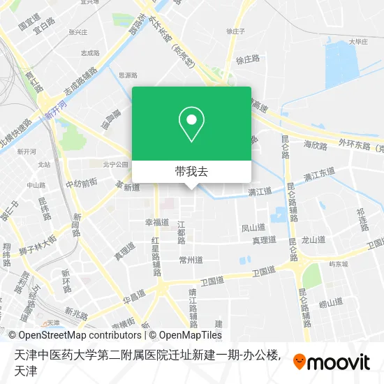 天津中医药大学第二附属医院迁址新建一期-办公楼地图
