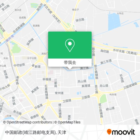中国邮政(靖江路邮电支局)地图