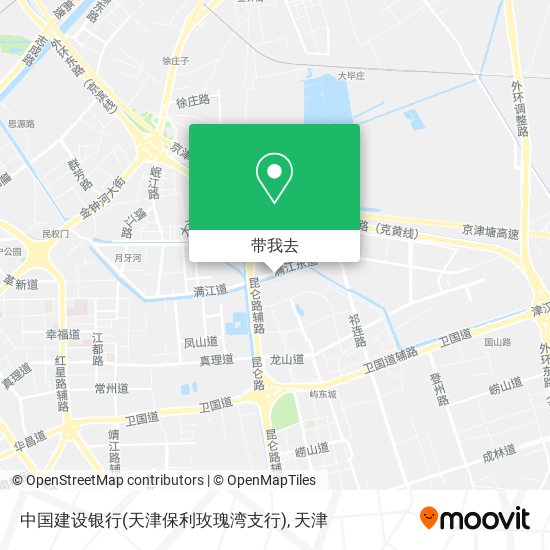 中国建设银行(天津保利玫瑰湾支行)地图
