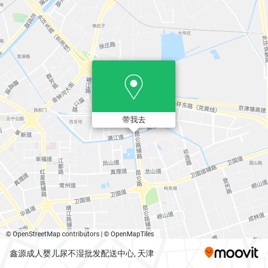 鑫源成人婴儿尿不湿批发配送中心地图