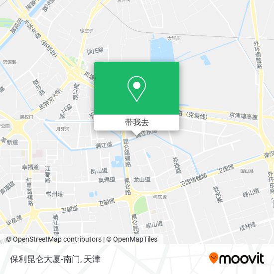 保利昆仑大厦-南门地图
