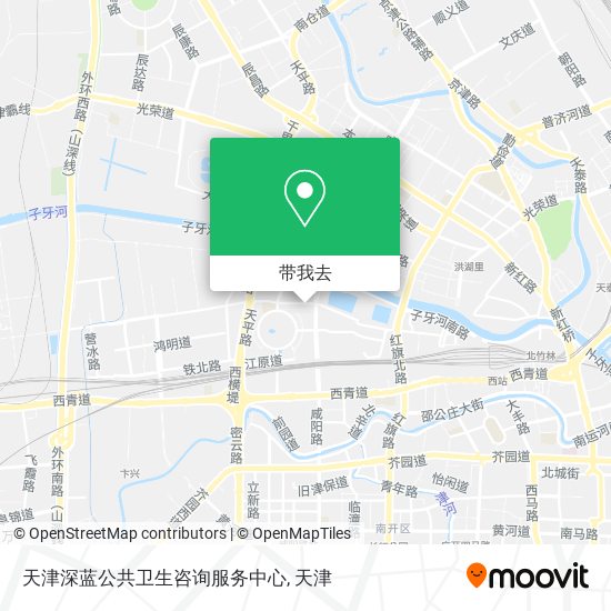 天津深蓝公共卫生咨询服务中心地图