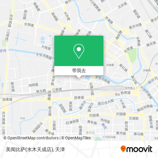 美闻比萨(水木天成店)地图
