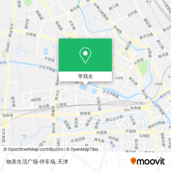物美生活广场-停车场地图