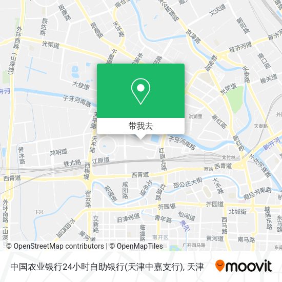 中国农业银行24小时自助银行(天津中嘉支行)地图