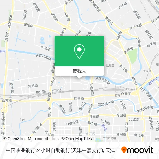 中国农业银行24小时自助银行(天津中嘉支行)地图
