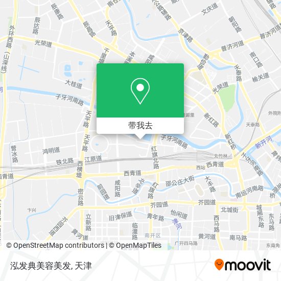 泓发典美容美发地图