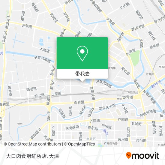 大口肉食府红桥店地图