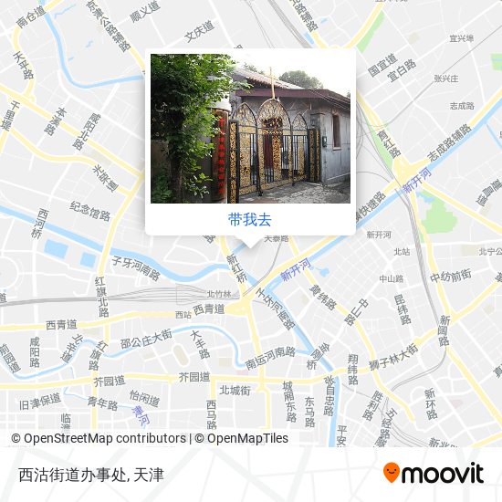 西沽街道办事处地图