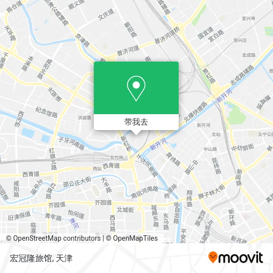 宏冠隆旅馆地图