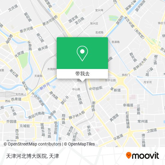 天津河北博大医院地图