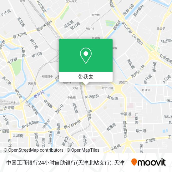 中国工商银行24小时自助银行(天津北站支行)地图