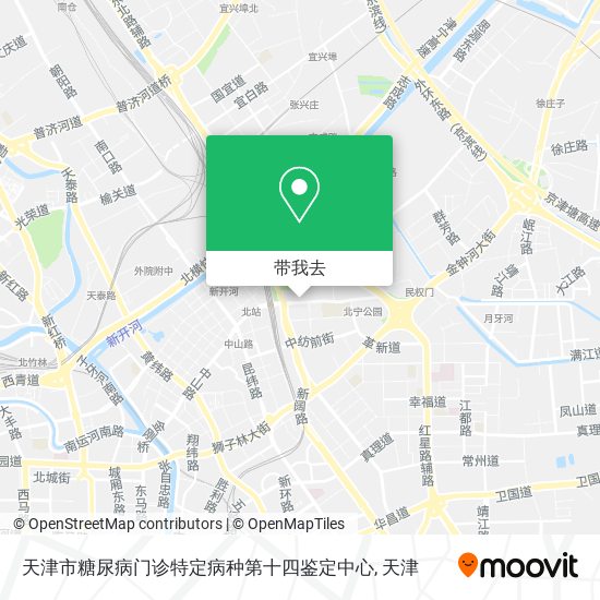 天津市糖尿病门诊特定病种第十四鉴定中心地图