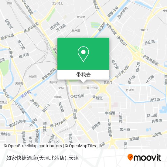 如家快捷酒店(天津北站店)地图