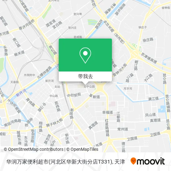华润万家便利超市(河北区华新大街分店T331)地图