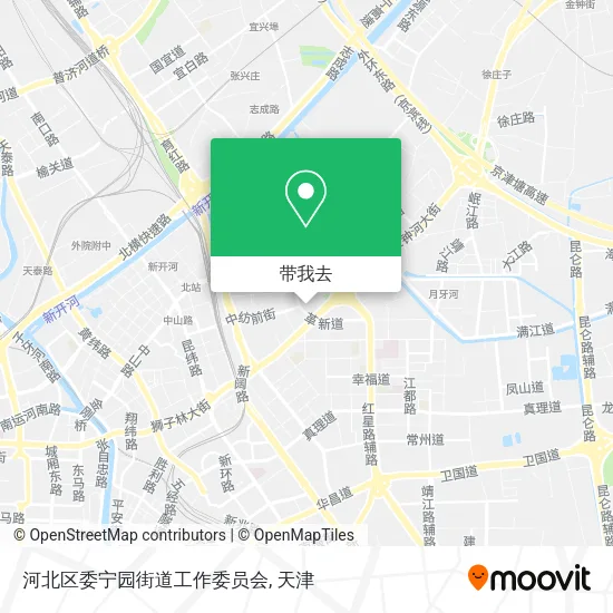 河北区委宁园街道工作委员会地图
