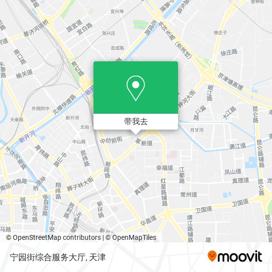宁园街综合服务大厅地图