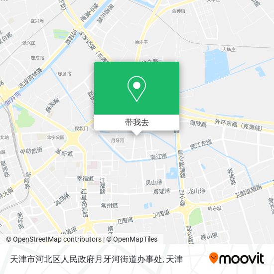 天津市河北区人民政府月牙河街道办事处地图