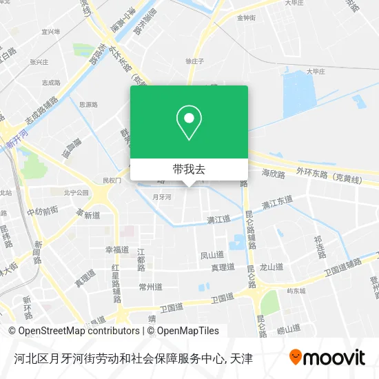 河北区月牙河街劳动和社会保障服务中心地图