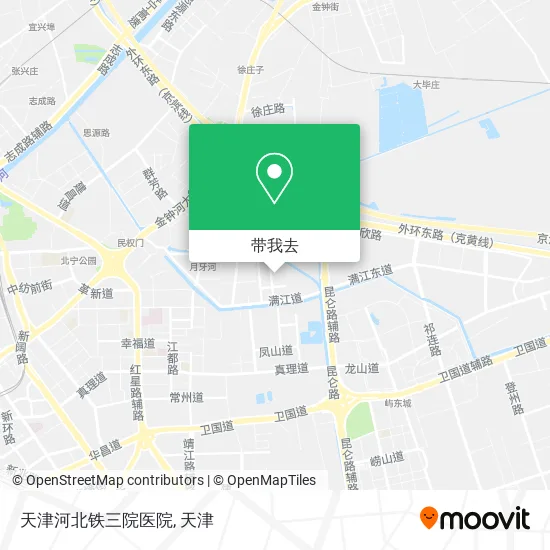 天津河北铁三院医院地图