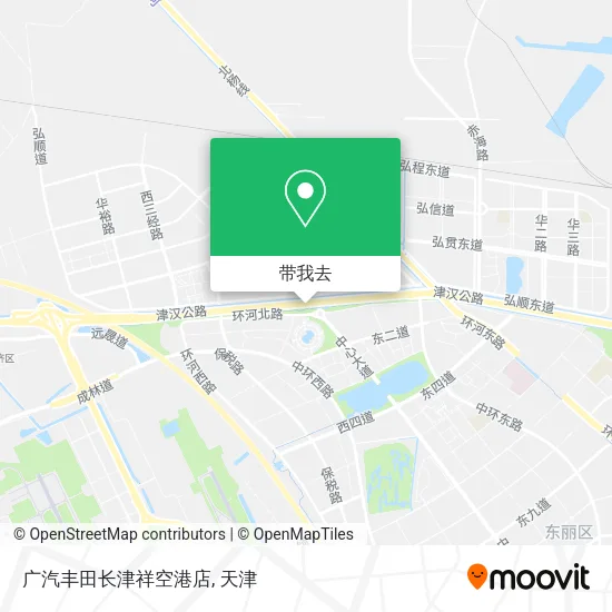 广汽丰田长津祥空港店地图