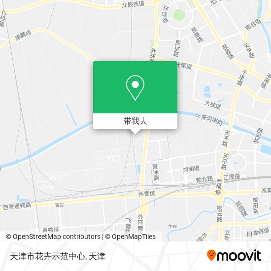天津市花卉示范中心地图