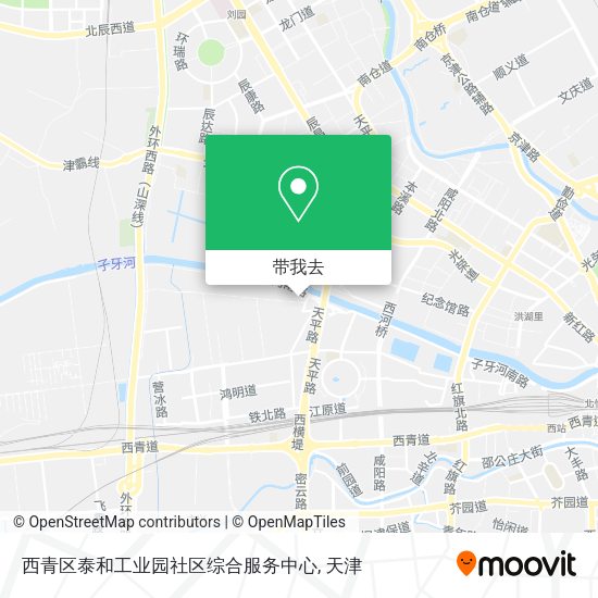 西青区泰和工业园社区综合服务中心地图