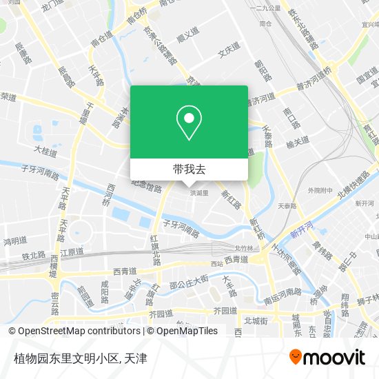 植物园东里文明小区地图