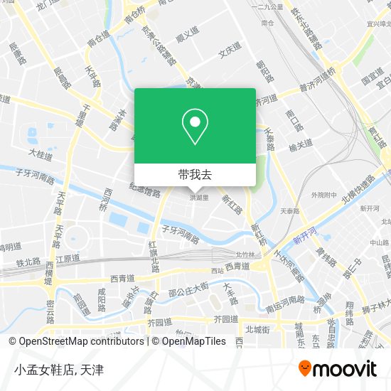 小孟女鞋店地图