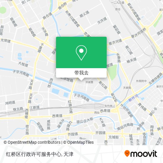红桥区行政许可服务中心地图
